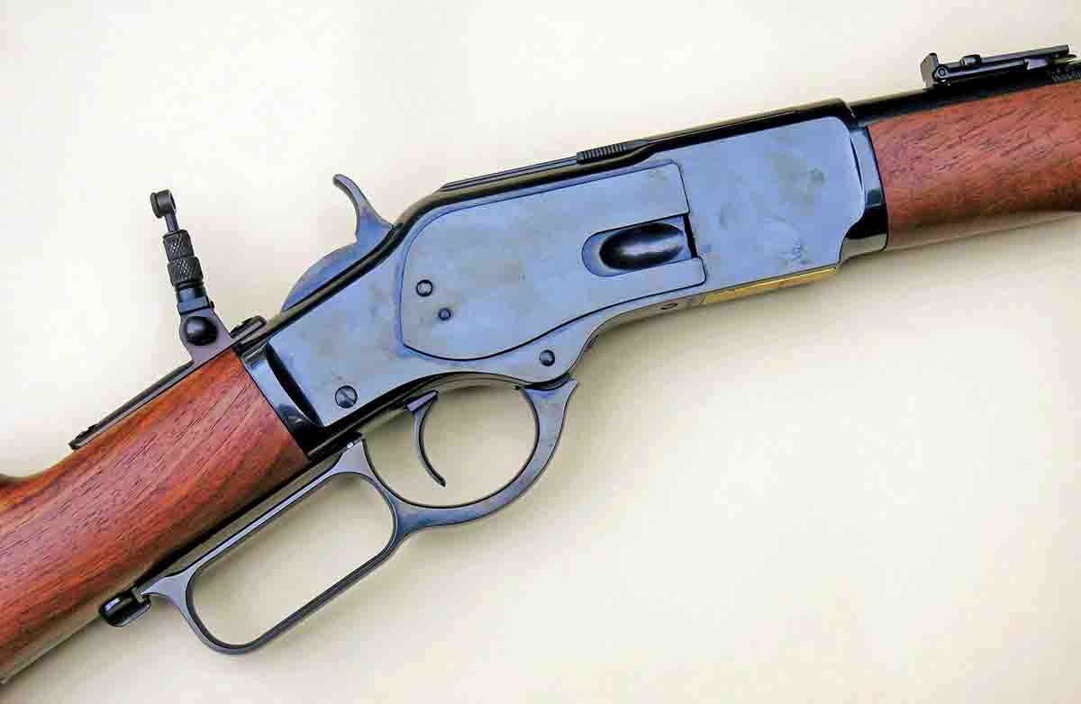 A new Lyman No. 2 tang sight was mounted to this carbine for some of the shooting.